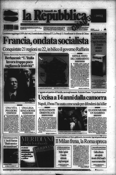 Il lunedì de La repubblica